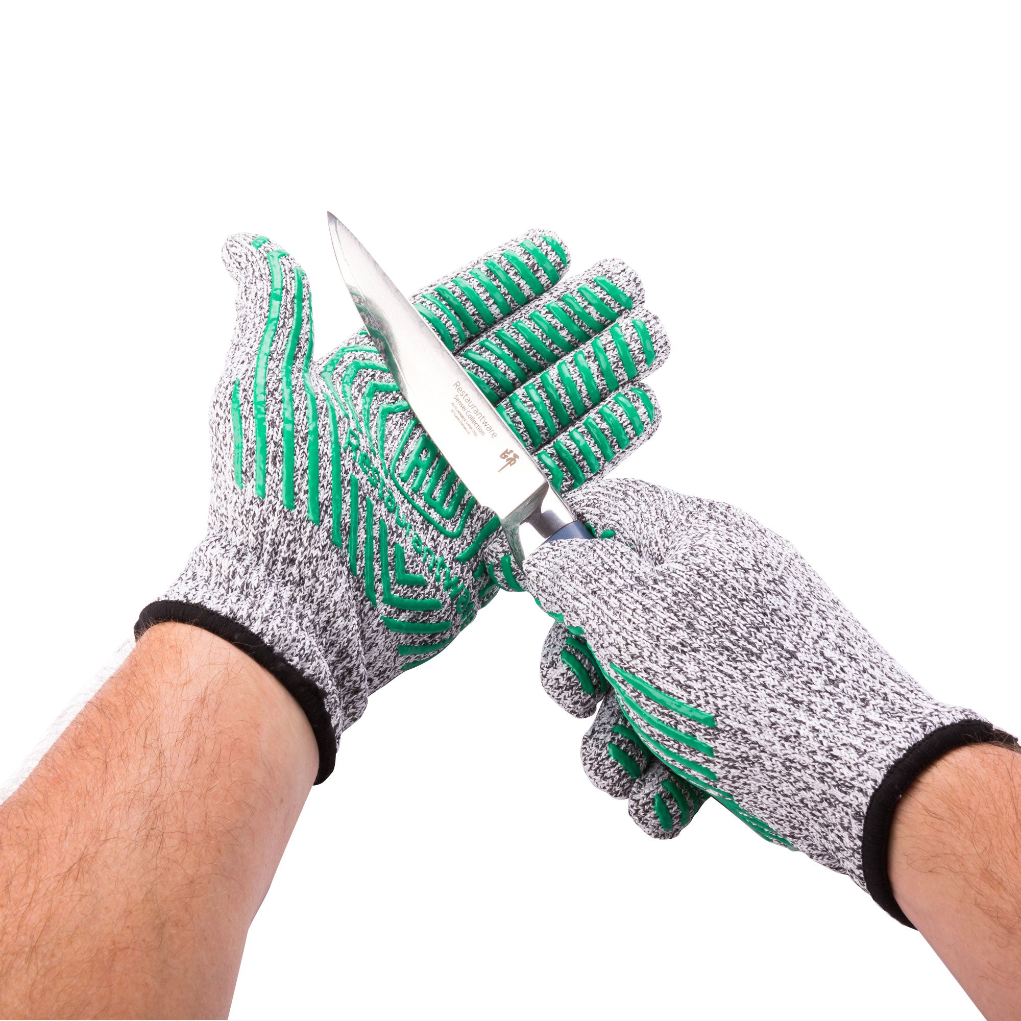 Gloves For Kitchen Cut Resistant Gloves PU coated. Food Grade Level 5  Safety for Cutting, Slicing Kitchen Accessories - 1 Pair