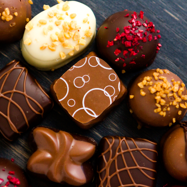 Decorated chocolates