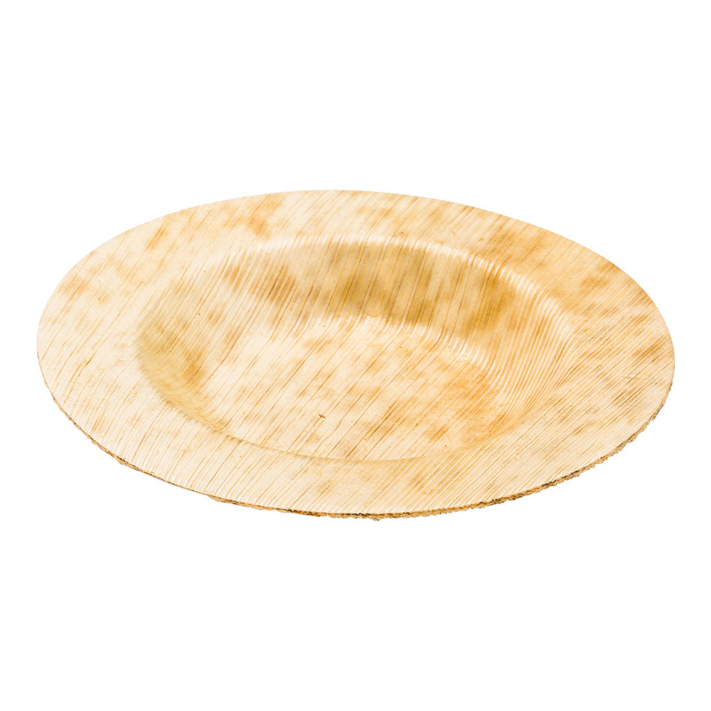 100 Round Natural 3.5" Bamboo Small Plates and 100 Natural Bamboo 3.5" Mini Forks