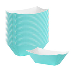 Bio Tek 2 oz Turquoise Paper Boat - 3 1/4