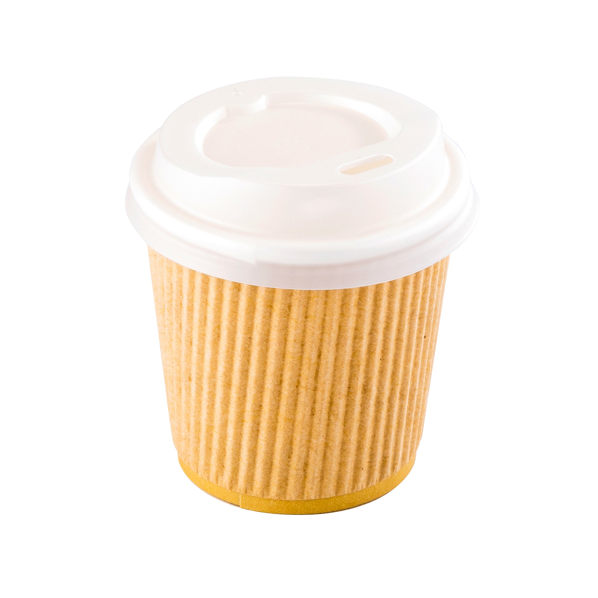 PLA Compostable Plastic Coffee Cup Lids - White - Fits 4 oz ...