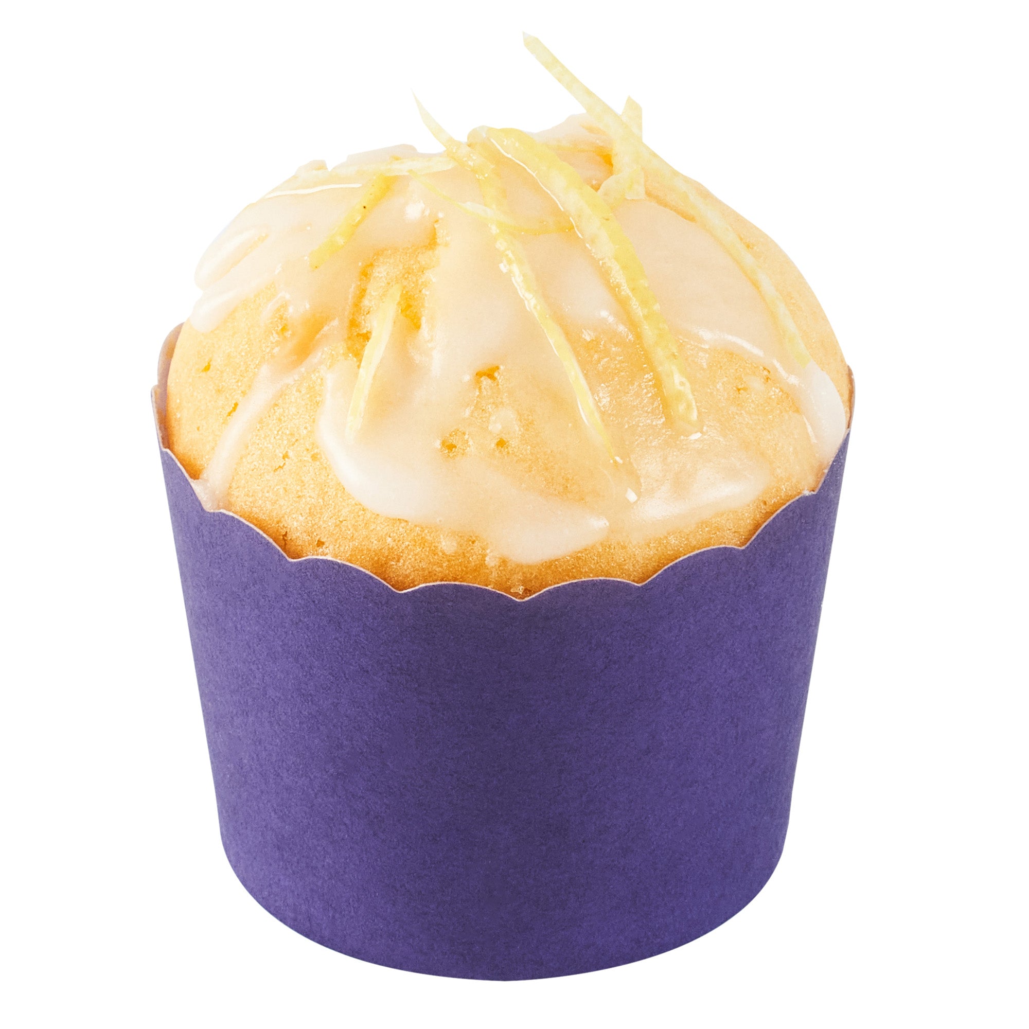 Panificio 3 oz Round Purple Paper Mini Baking Cup - Scalloped - 2 1/2" x 2 1/2" x 1 3/4" - 200 count box