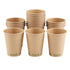 Sustain 12 oz Kraft Paper Coffee Cup - PLA Lining, Compostable, Single Wall - 3 1/2" x 3 1/2" x 4 1/4" - 1000 count box