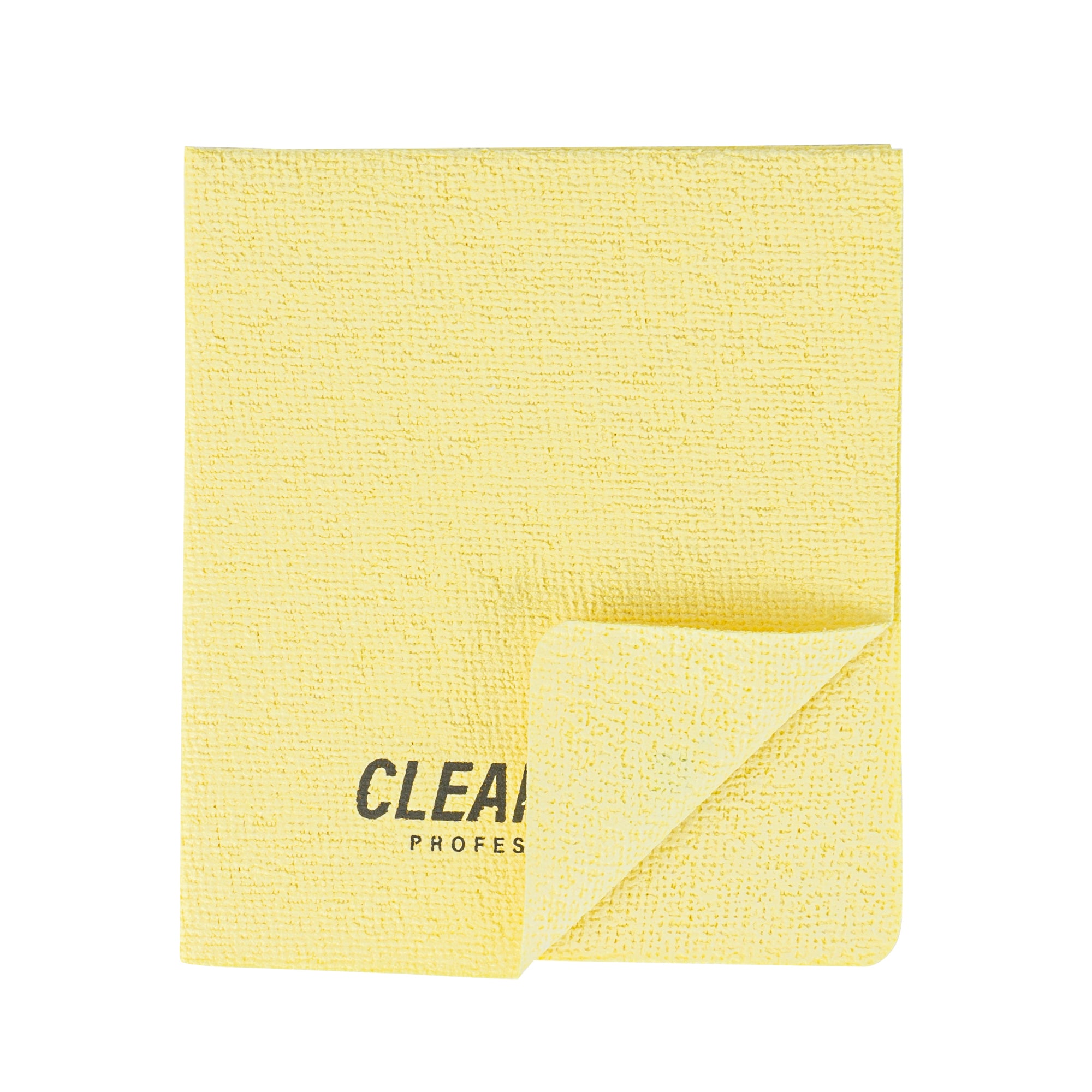 Clean Tek Professional Yellow Microfiber Cleaning / Drying Cloth - 13'' x 15'' - 100 count box