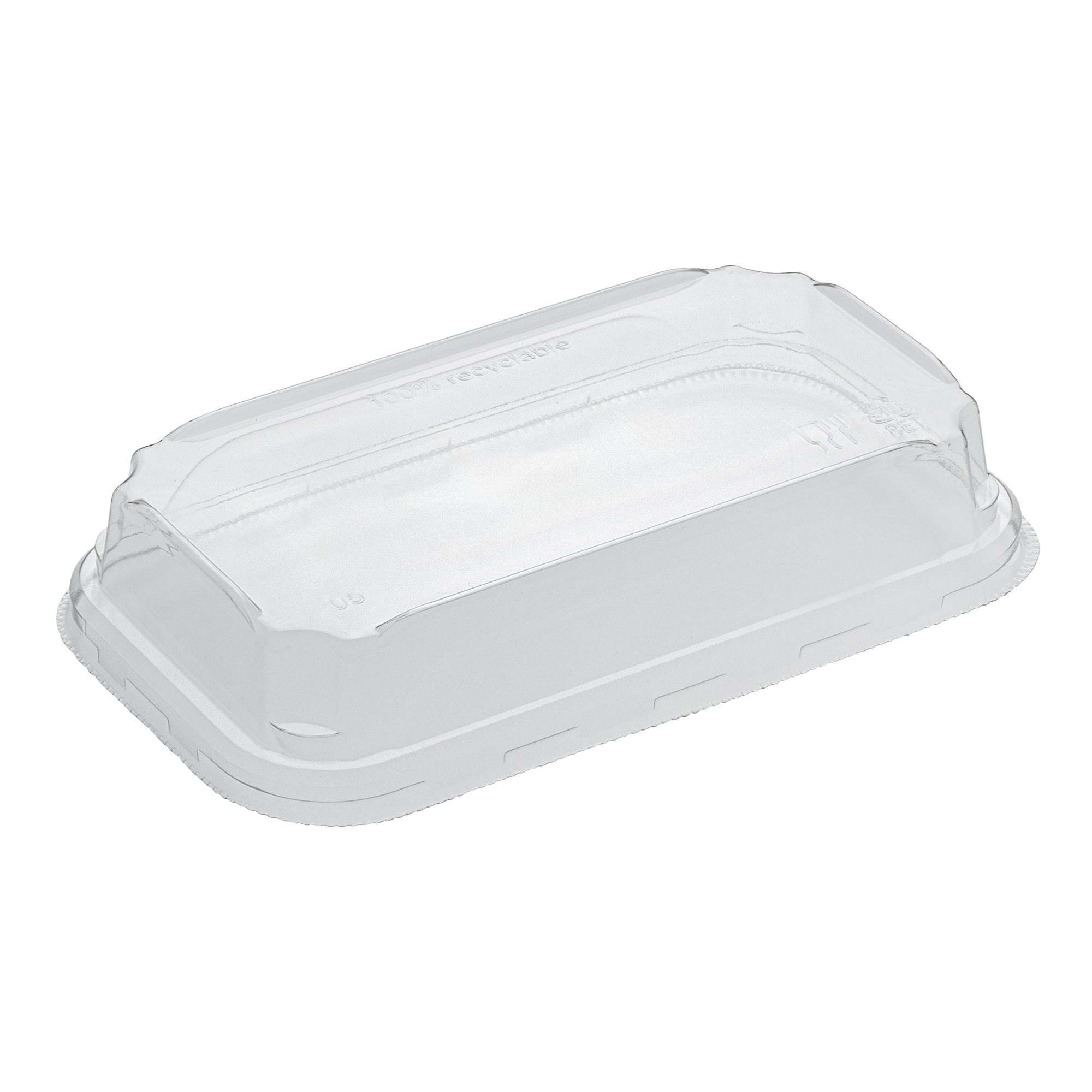 Matsuri Vision Clear PET Plastic Lid - Fits 6 oz Sushi Container, Anti-Fog - 100 count box