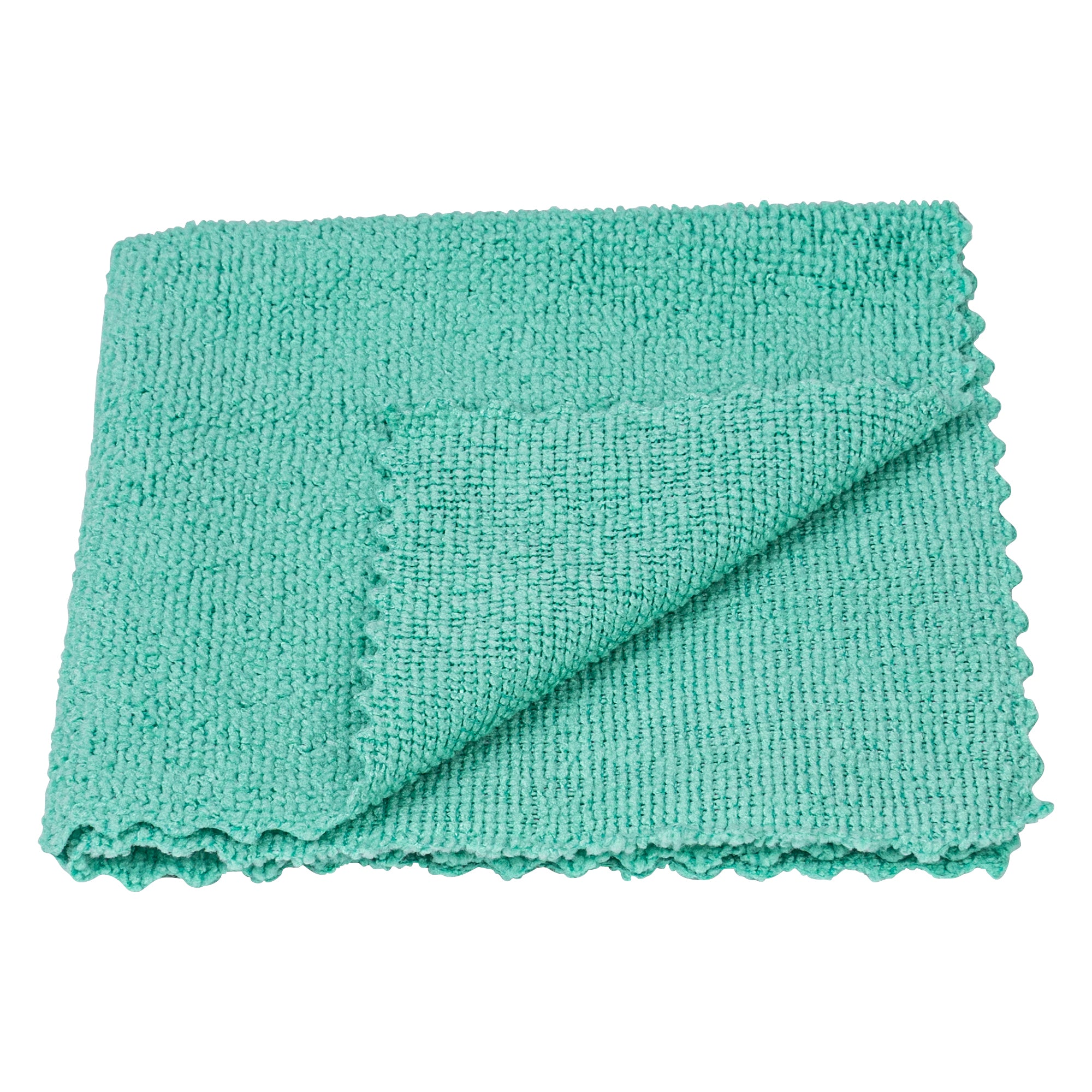 Clean Tek Professional Green Microfiber Rags In A Box - 11 3/4" x 11 3/4" - 250 count box