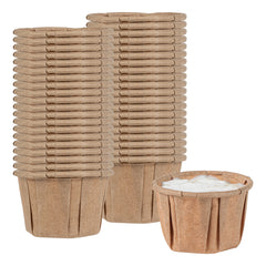 Sustain 1 oz Kraft Paper Portion Cup - Compostable - 100 count box