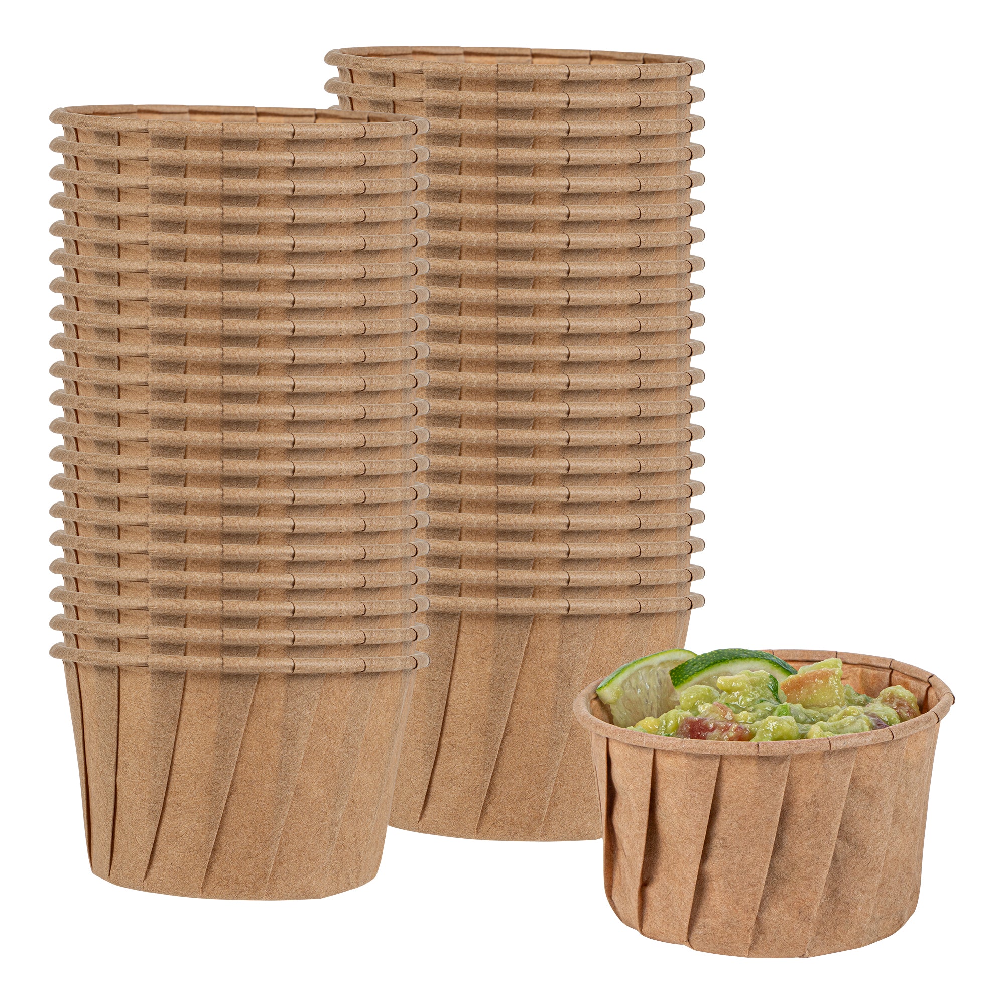 Sustain 3.25 oz Kraft Paper Portion Cup - Compostable - 2000 count box