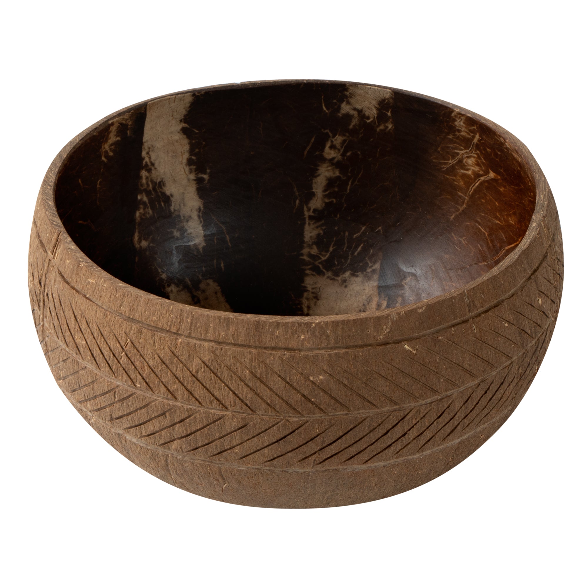 Coco Casa 21 oz Handmade Feather Coconut Bowl - 1 count box