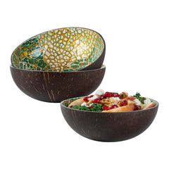 Coco Casa 16 oz Green Coconut Handmade Eggshell Coconut Bowl - 1 count box