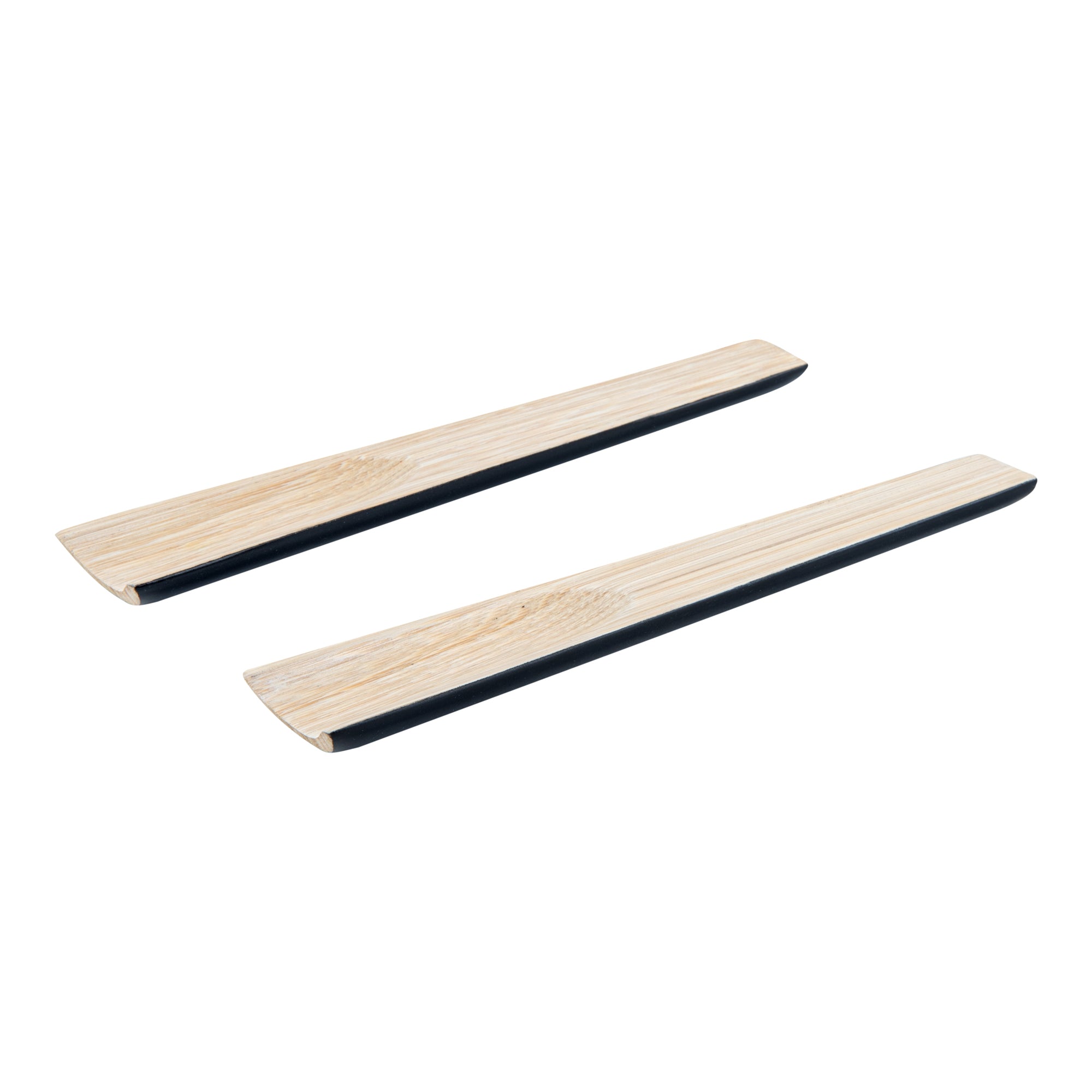 Bambuddha Black Spun Bamboo 2-Piece Salad Server Set - 9 3/4" - 1 count box