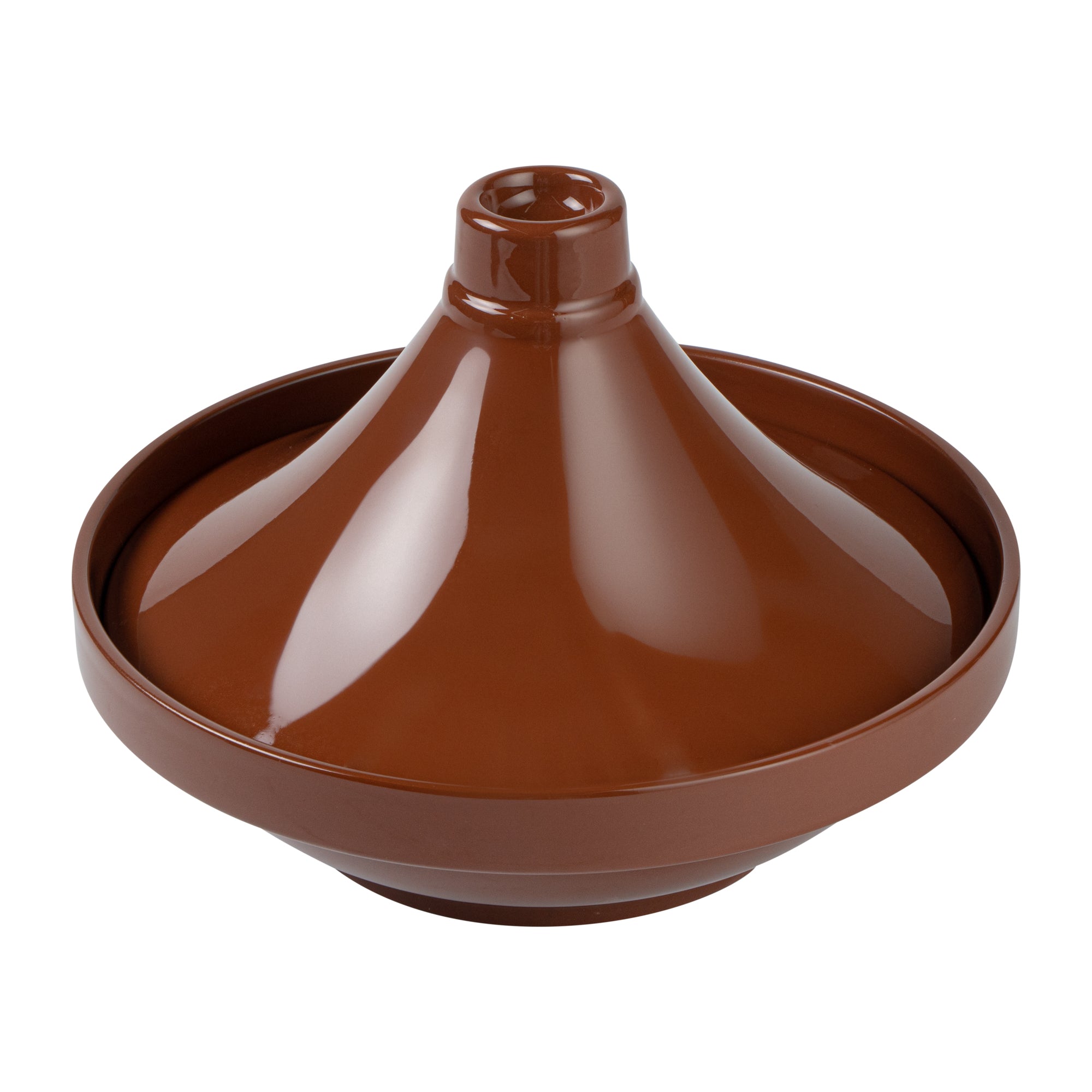 Terra Tek 26 oz Terracotta Tagine Pot - Glazed Interior, Oven-Safe, Microwave-Safe - 9'' x 9'' x 6 1/2'' - 1 count box