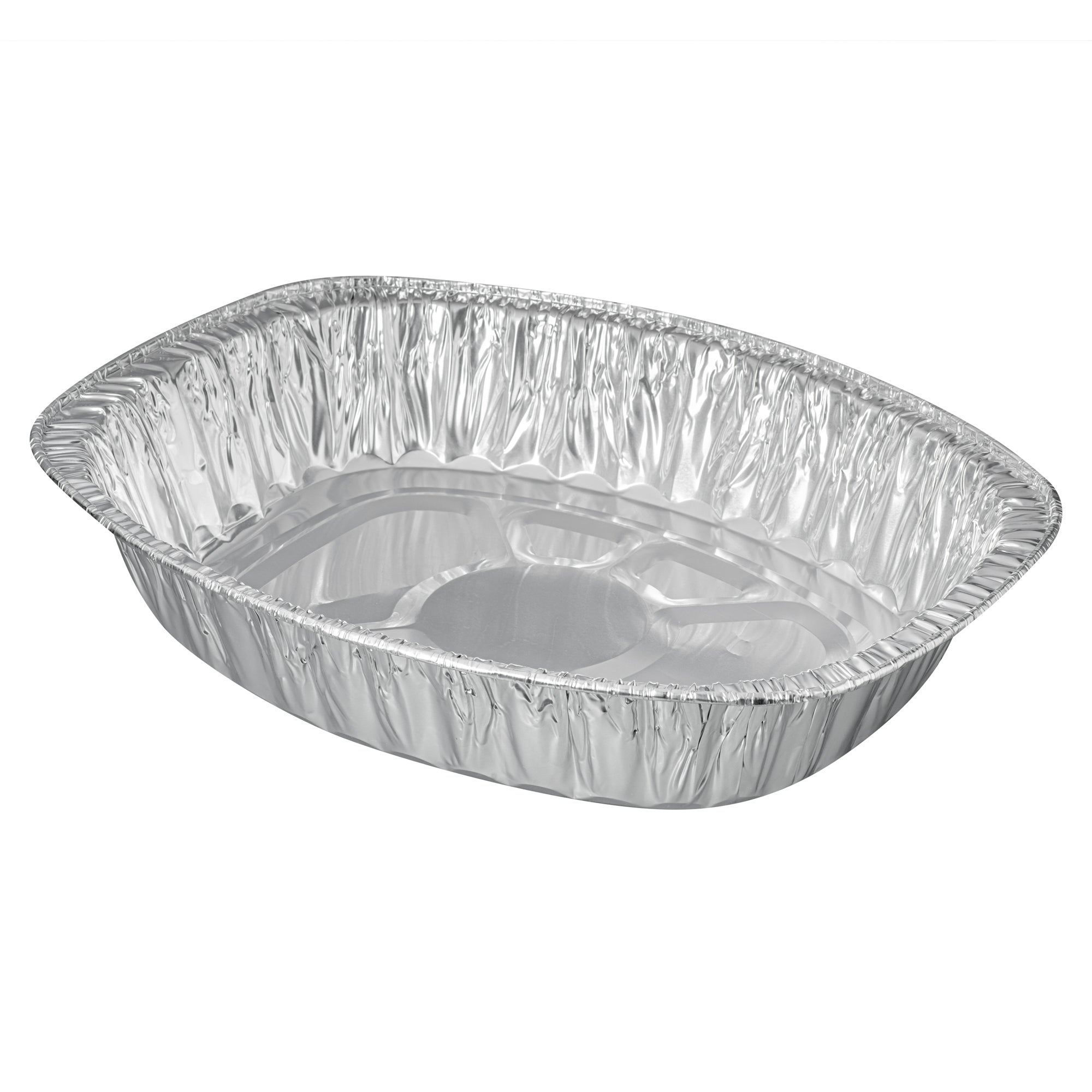 Foil Lux Oval Aluminum Foil Roast Pan - 18" x 14 1/4" x 3 1/4" - 10 count box