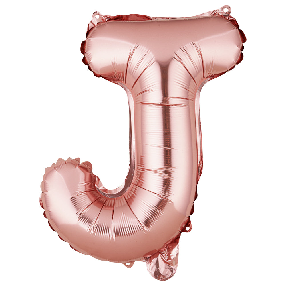 Balloonify Rose Gold Mylar Letter J Balloon - 16" - 1 count box