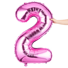 Balloonify Pink Mylar Number 2 Balloon - 40