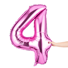 Balloonify Pink Mylar Number 4 Balloon - 40