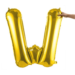 Balloonify Gold Mylar Letter W Balloon - 40