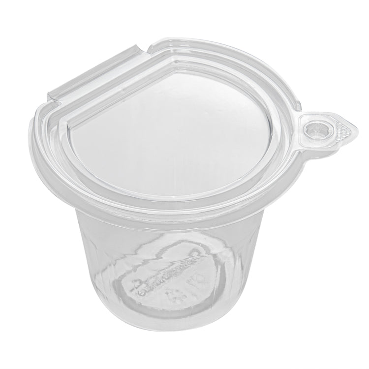 Tamper Tek 11 oz Clear Plastic Parfait Cup - with Lid, Tamper-Evident - 4  1/4 x 4 1/4 x 3 1/2 - 100 count box