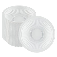 RW Base 34 oz Round White Plastic Bowl - Microwavable - 9