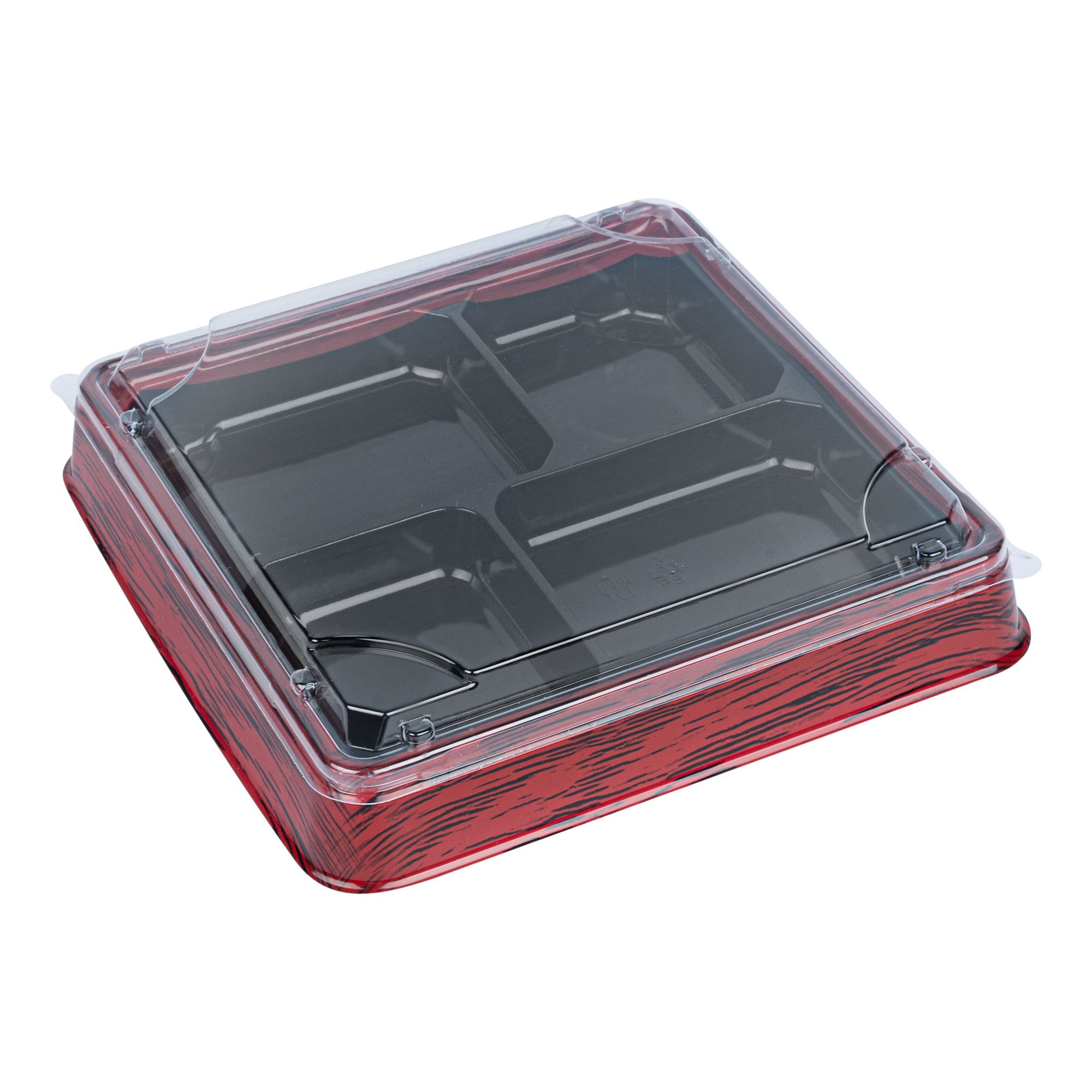 Bento Tek Square Clear Plastic Lid - Fits 18 oz Bento Box - 100 count box