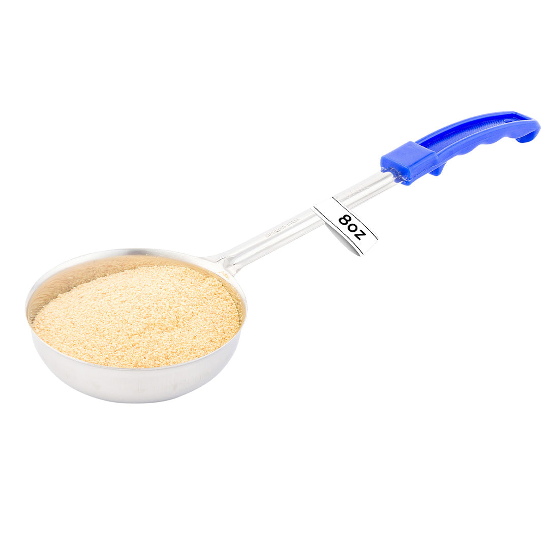 Met Lux 8 oz Stainless Steel Spoodle - Solid, with Blue Handle - 1 count box