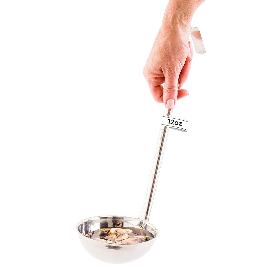 Met Lux 12 oz Stainless Steel Serving Ladle - One-Piece - 1 count box