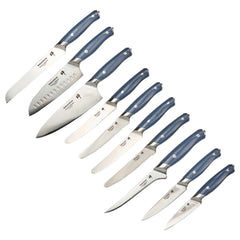 Sensei Blue Damascus Steel 10-Piece Set Knife Set - 1 count box