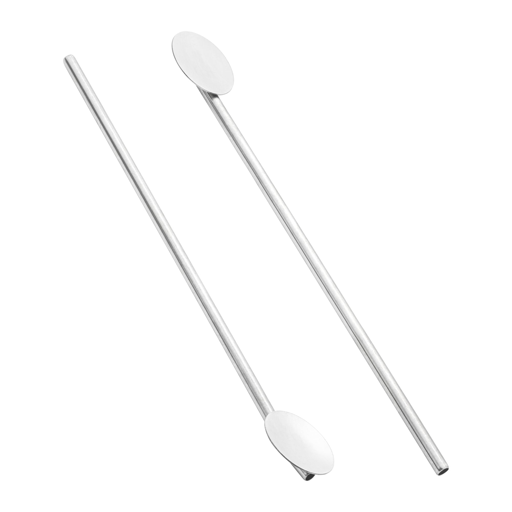 Bar Lux Stainless Steel Julep Spoon Straw - 7 1/2" - 2 count box