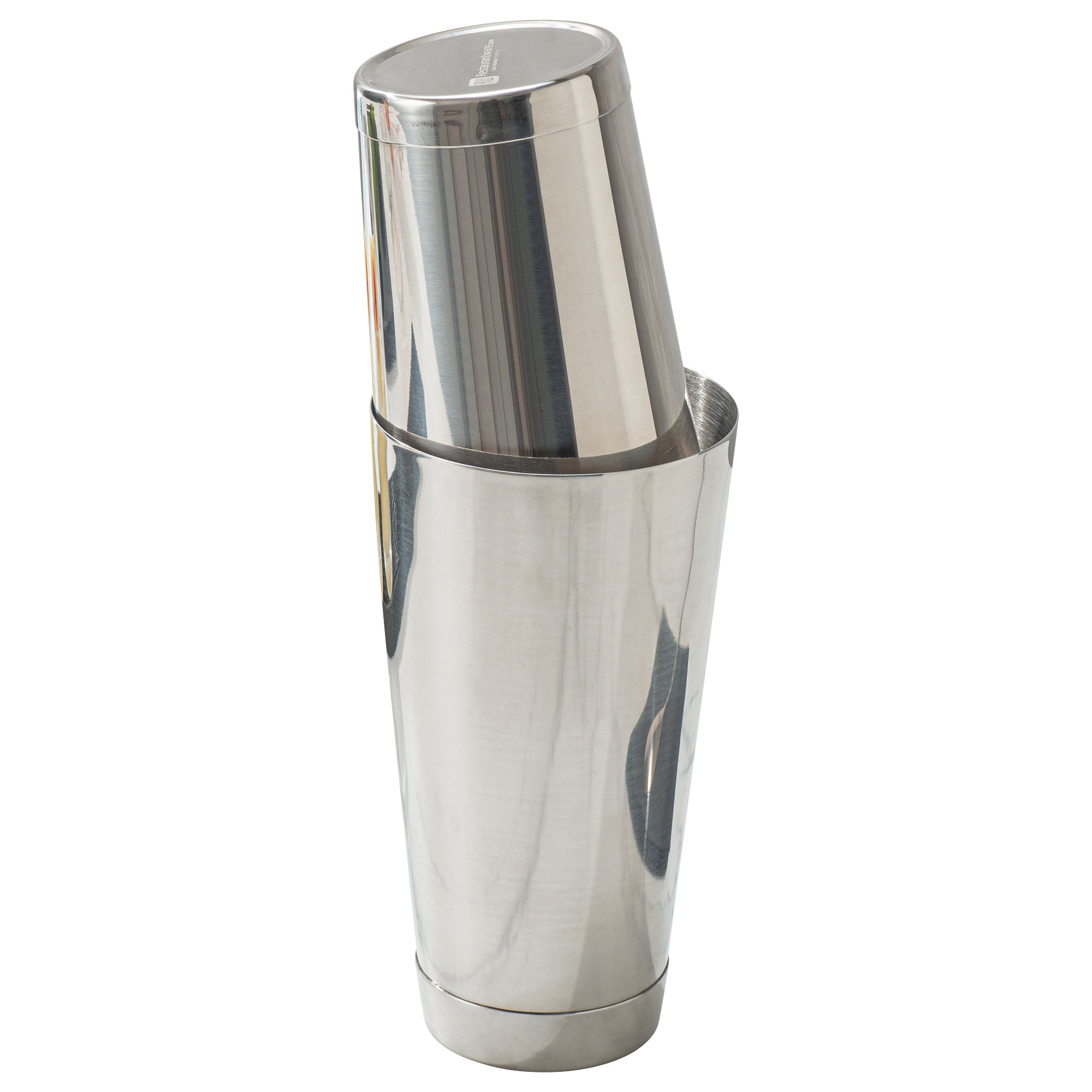 Bar Lux 24 oz Stainless Steel Boston Shaker - Weighted, Mirrored Finish - 3 1/2" x 3 1/2" x 6 1/2" - 1 count box