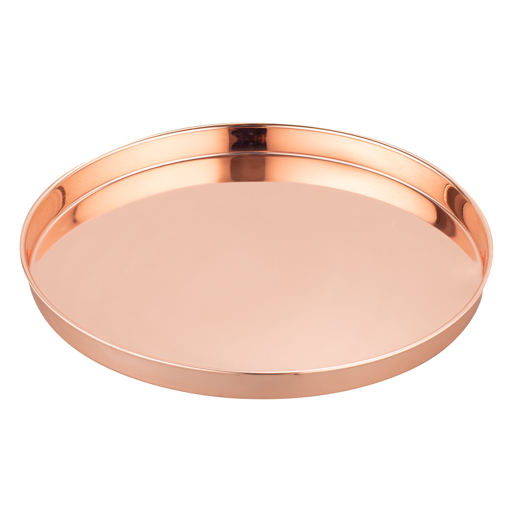 Bar Lux Copper-Plated Stainless Steel Serving Tray - 12 1/2" x 12 1/2" x 1" - 1 count box