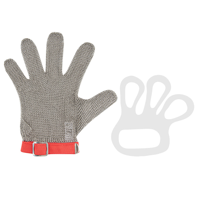 Knife Proof Cut Resistant Work Gloves, Black Chainmail Safety Work