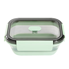 Fresh Hero 27 oz Green Plastic Airtight Food Storage Container - with Vented Lid, Collapsible - 7 1/4