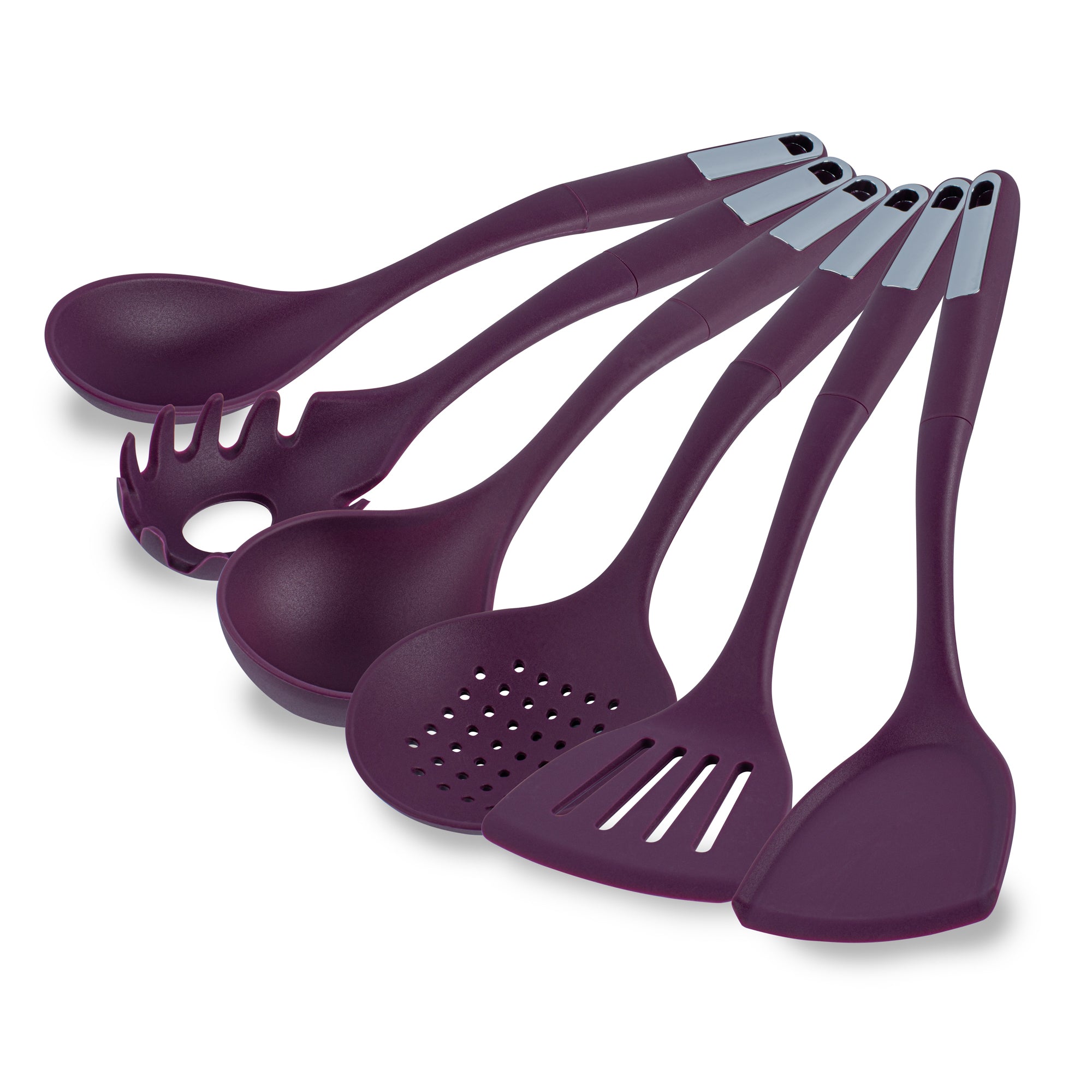 Met Lux Purple Silicone Cooking Utensil Set - 6-Piece - 1 count box