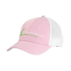 RW Threads Pink and White Trucker Snapback Hat - 1 count box