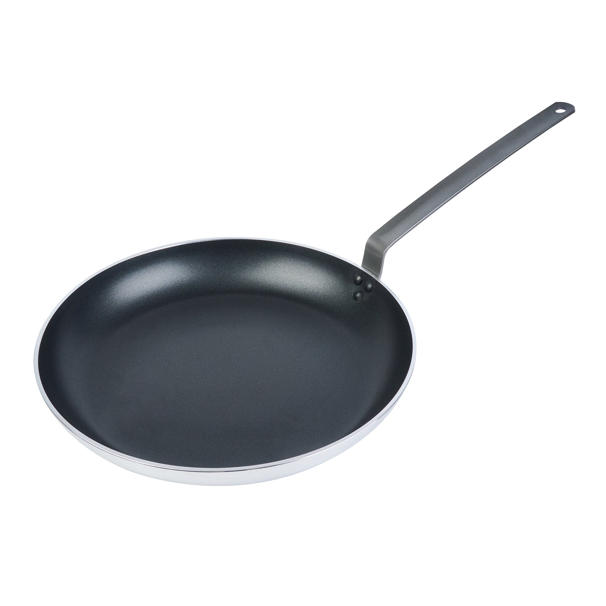 Met Lux Aluminum 16" Fry Pan - Non-Stick, Induction Ready, Heavy Duty - 6 count box