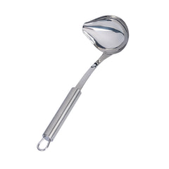 German Standard 2.5 oz Stainless Steel Pour Spout Ladle - One-Piece - 1 count box