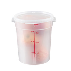 Met Lux Round Translucent Plastic Food Storage Container Lid - Fits 2 and 4 qt - 1 count box