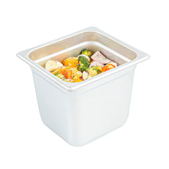 Kitchen Tek Stainless Steel 1/6 Size Steam Table Pan - 6 Inch Deep, Anti Jam, 24 Gauge - 1 count box