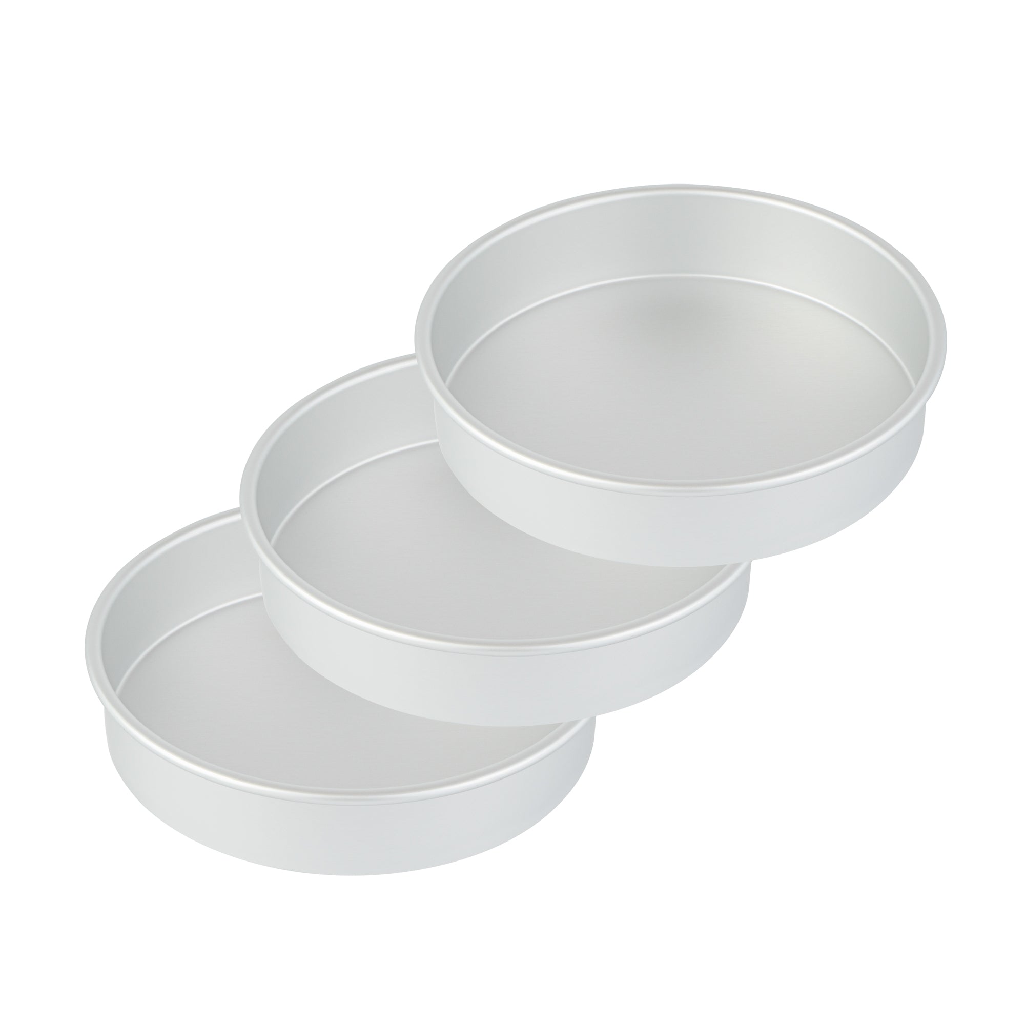 Met Lux Round Aluminum Straight-Sided Cake Pan - 9" x 9" x 2" - 1 count box