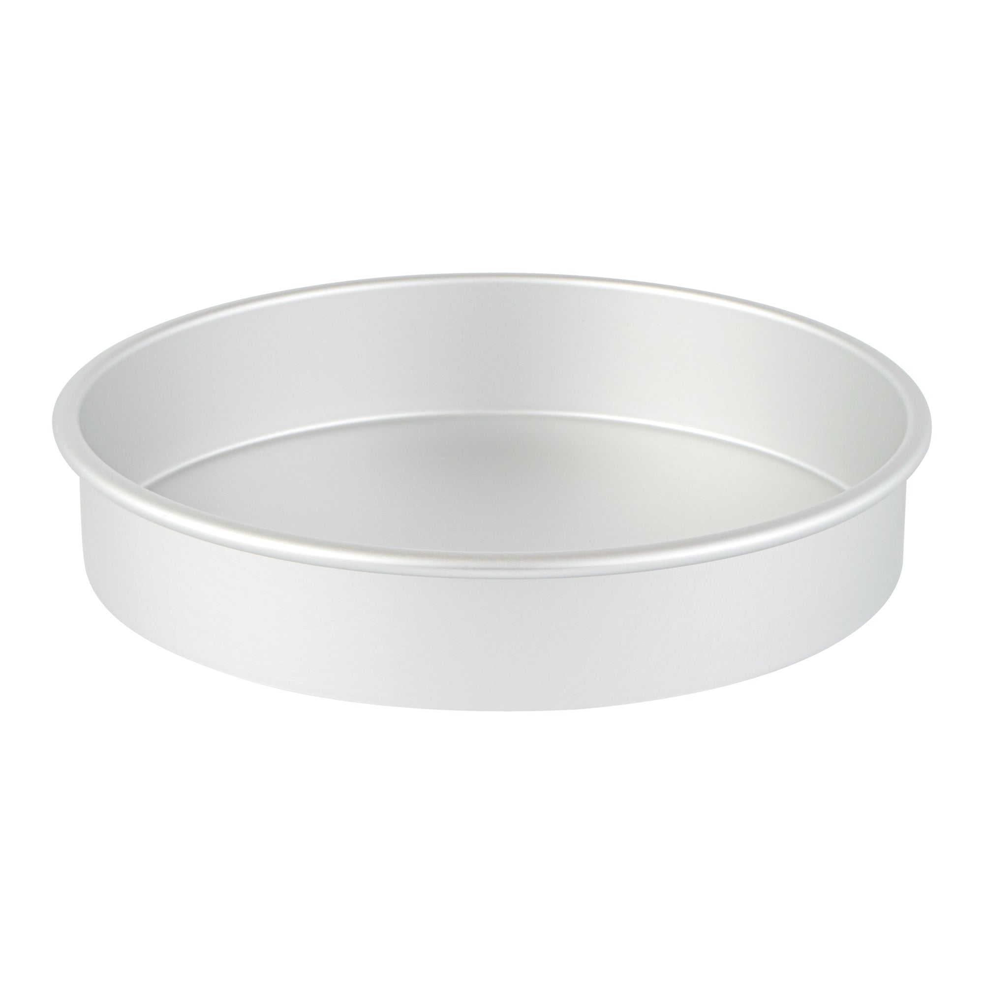 Met Lux Round Aluminum Straight-Sided Cake Pan - 10" x 10" x 2" - 1 count box