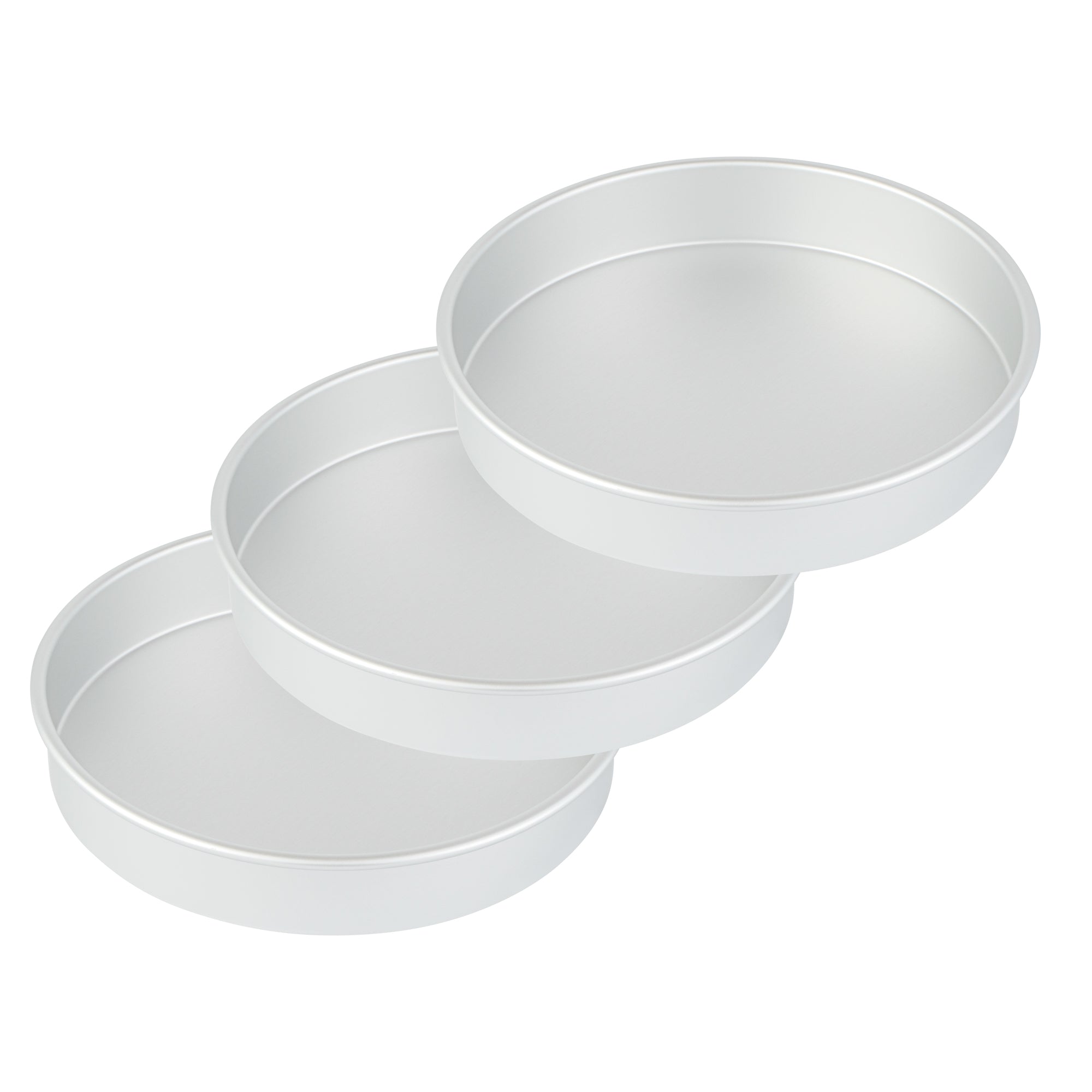 Met Lux Round Aluminum Straight-Sided Cake Pan - 11" x 11" x 2" - 1 count box