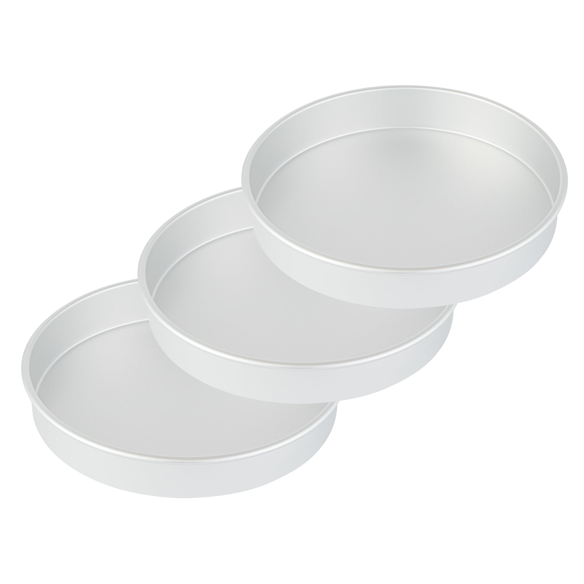 Met Lux Round Aluminum Straight-Sided Cake Pan - 12" x 12" x 2" - 1 count box