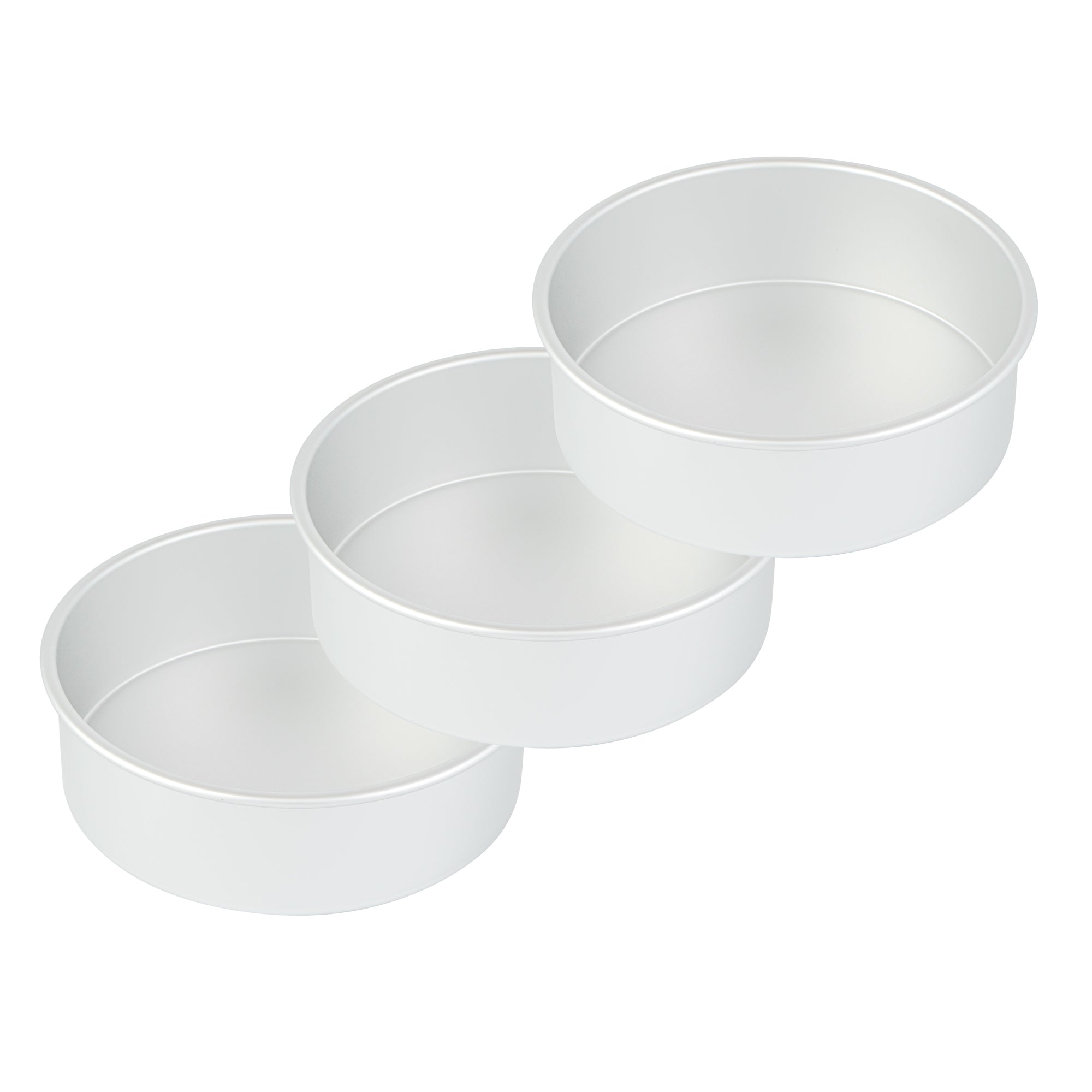 Met Lux Round Aluminum Straight-Sided Cake Pan - 9" x 9" x 3" - 1 count box