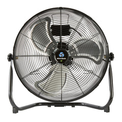 Wind Blade 3-Speed Industrial Floor Fan - Tilt Head, 1/6 HP, 4,750 CFM - 20