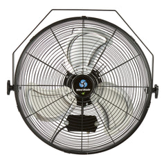 Wind Blade 3-Speed Industrial Wall-Mount Fan - Tilt Head, 1/7 HP, 4,020 CFM - 18