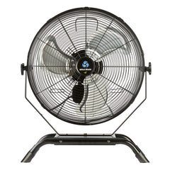 Wind Blade 3-Speed Industrial Floor / Wall-Mount Fan - Tilt Head, 1/7 HP, 4,020 CFM - 18