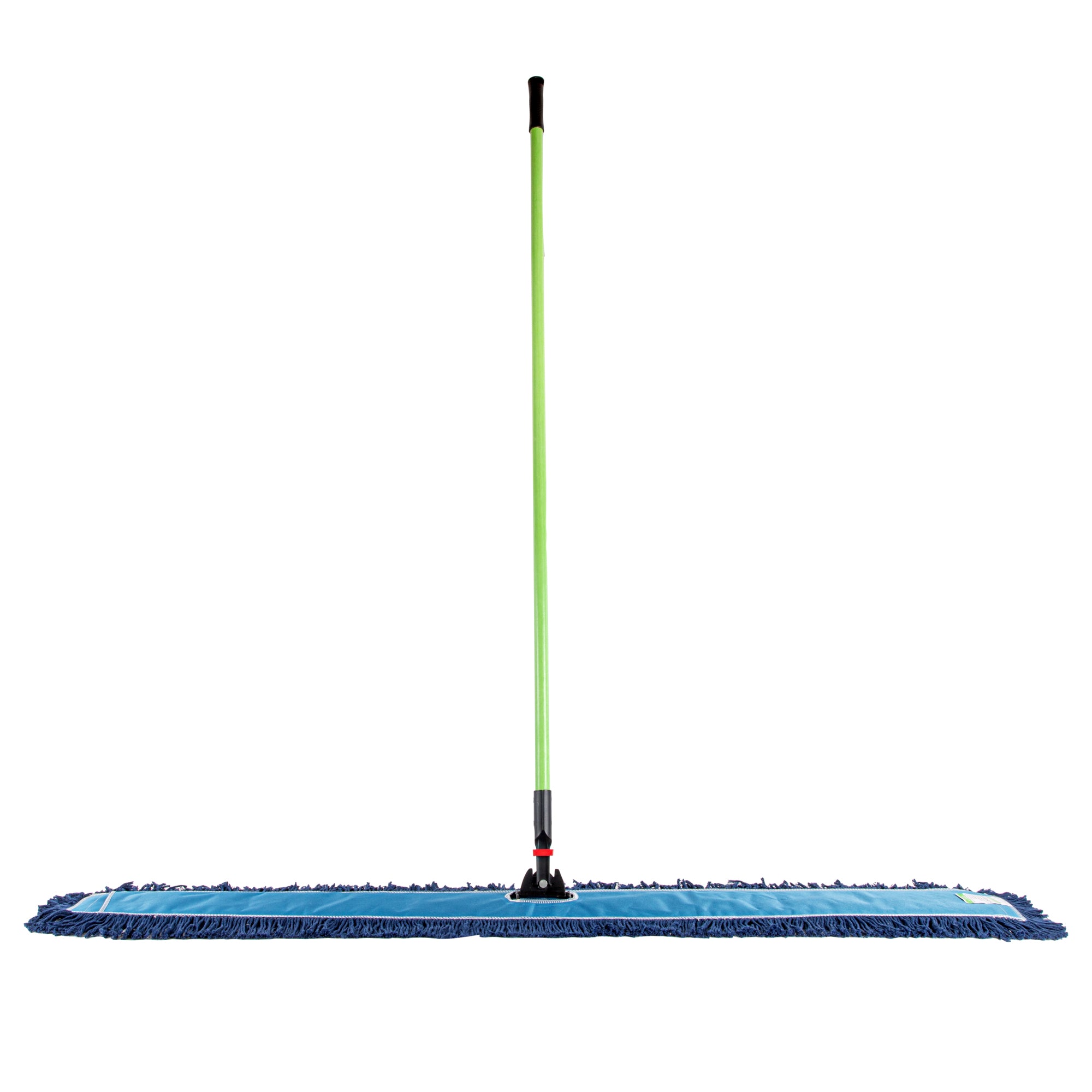 Clean Tek Professional Blue Cotton-Poly Blend Dust / Dry Mop - with 64" Handle - 59 3/4" x 5" - 1 count box