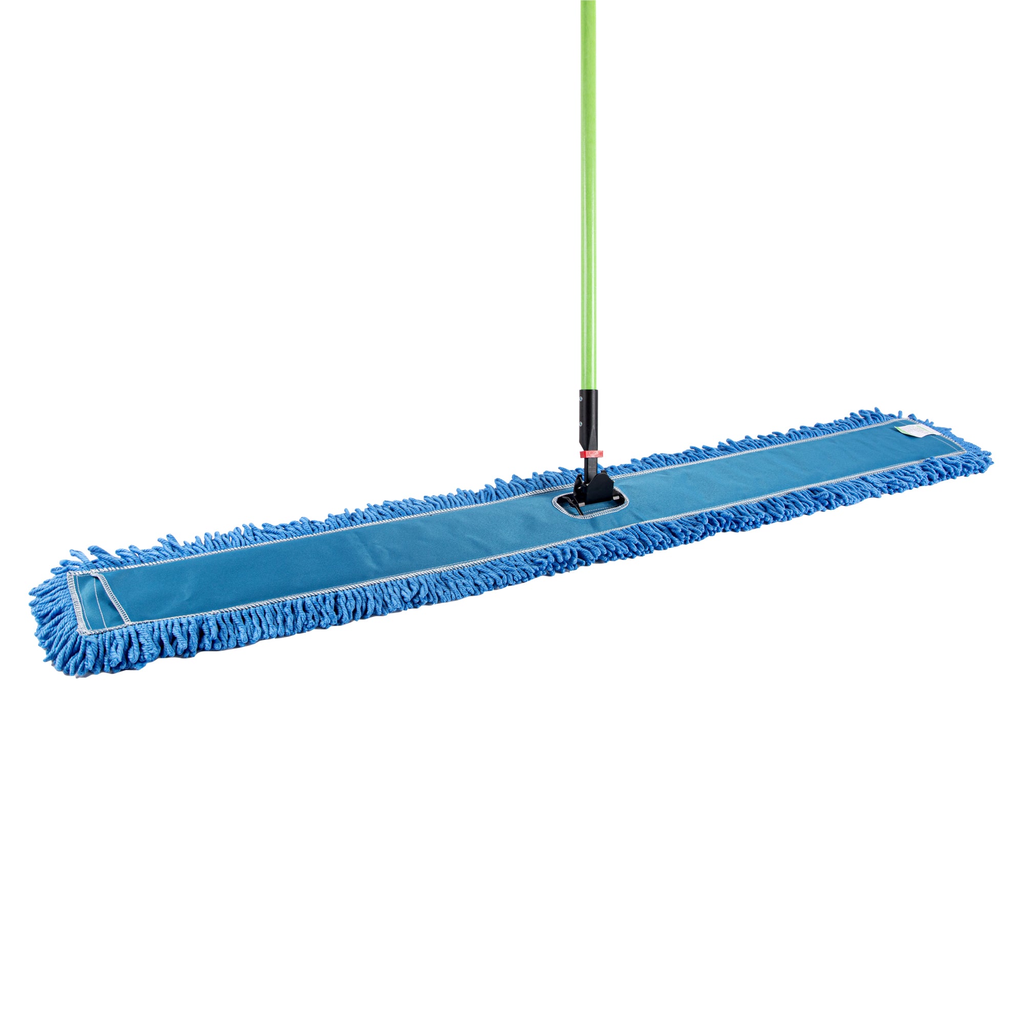 Clean Tek Professional Blue Microfiber Dust / Dry Mop - with 64" Handle - 59 3/4" x 5" - 1 count box