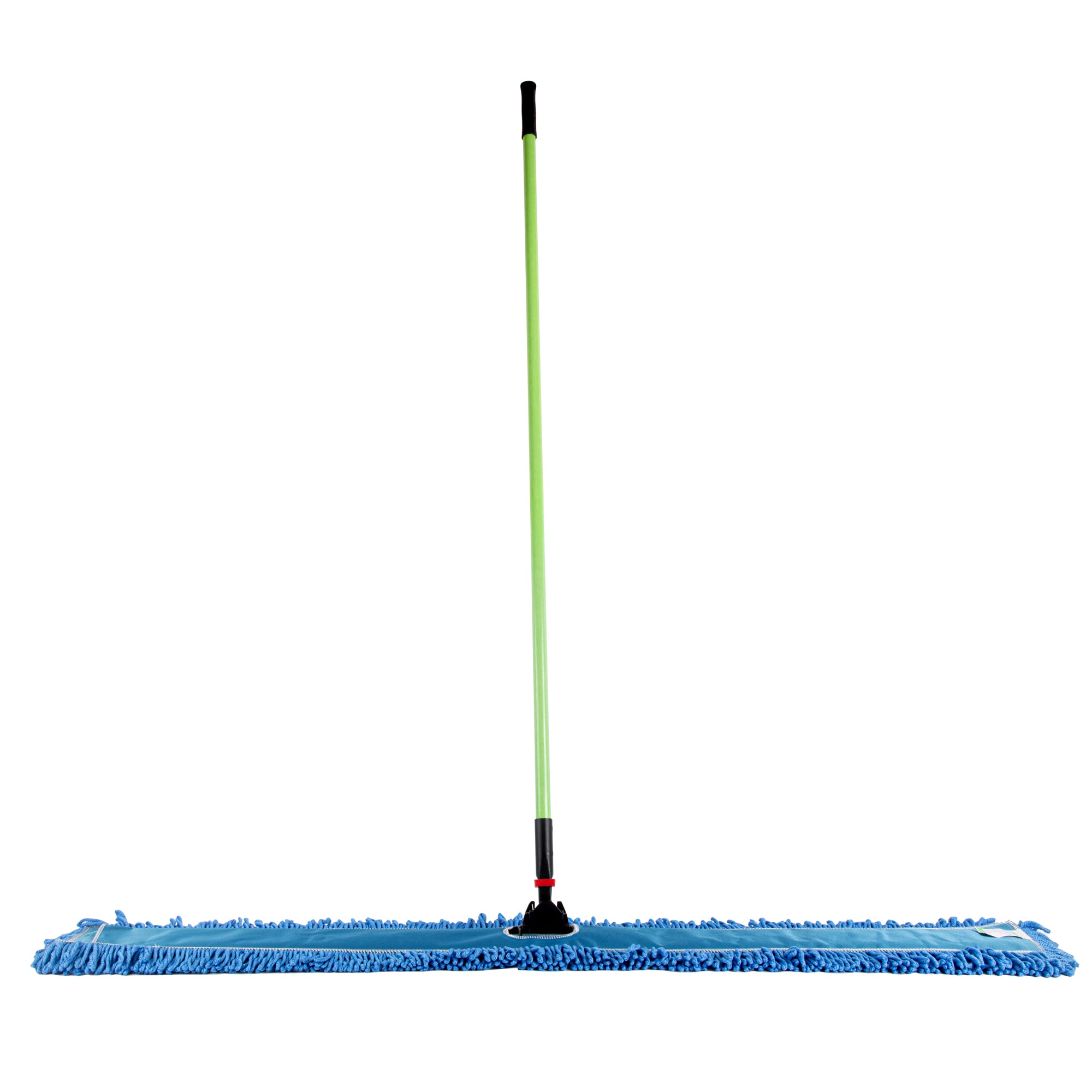 Clean Tek Professional Blue Microfiber Dust / Dry Mop - with 64" Handle - 59 3/4" x 5" - 1 count box