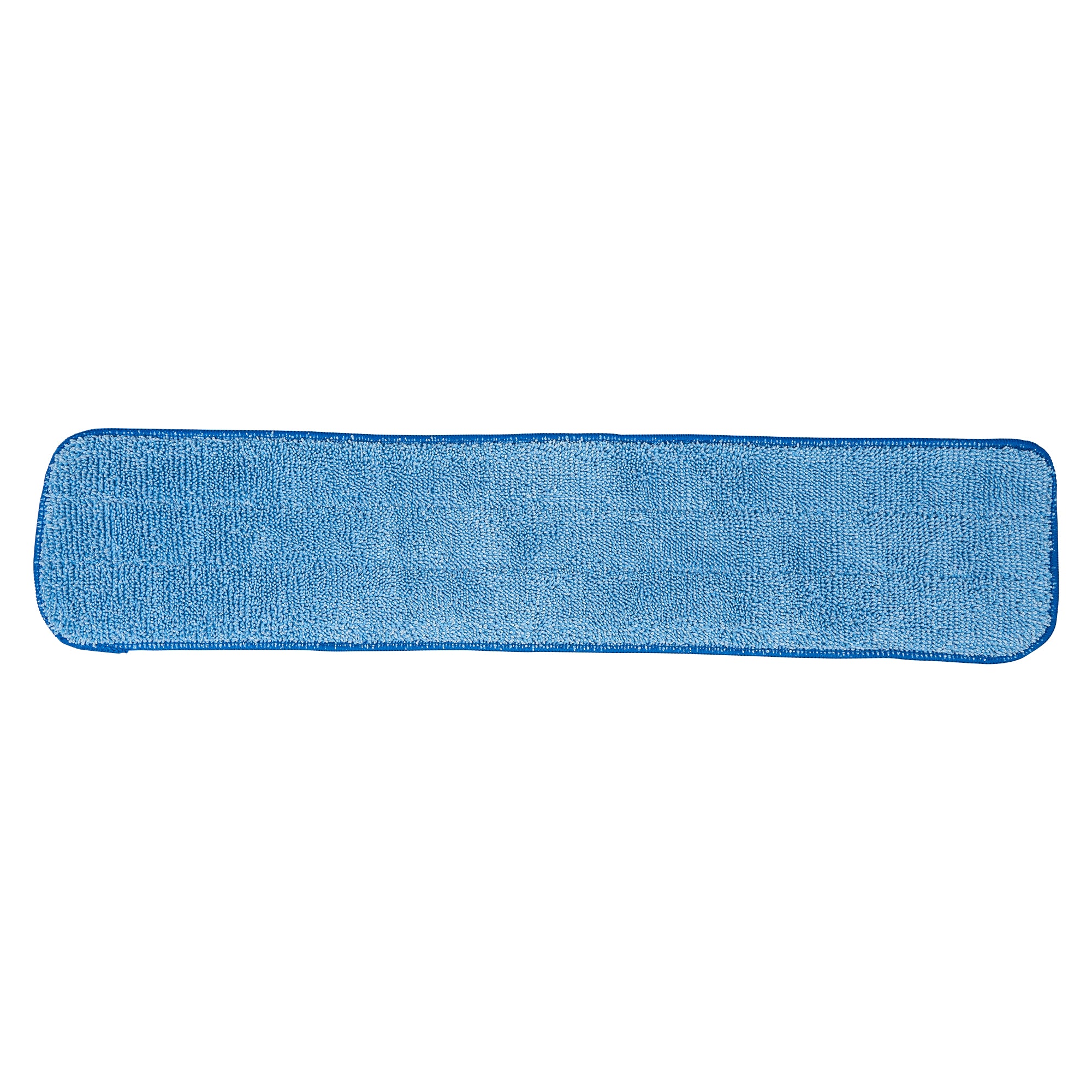 Clean Tek Professional Blue Microfiber Hook and Loop Wet / Dry Mop Pad - 25 1/2" - 1 count box